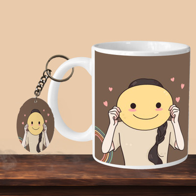 VM MALL 101_Believe Yourself L-O Ceramic Coffee Mug(330 ml)