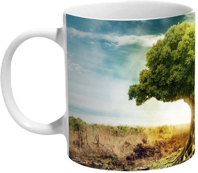 Mooch Wale Tree Of Life Ceramic Coffee Mug(325 ml)