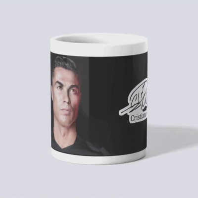 makekart Cristiano Ronaldo Signature - Official CR7 Design Ceramic Coffee Mug(325 ml)