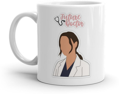 THE MEHRA CREATION Futur doctor,cremic coffee mug 11oz (325ml) Ceramic Coffee Mug(325 ml)