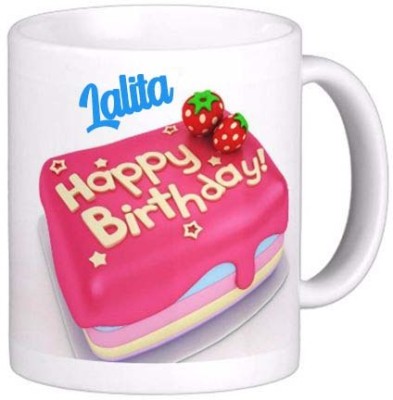 GNS Happy Birthday Gift for Lalita 180 Ceramic Coffee Mug(325 ml)