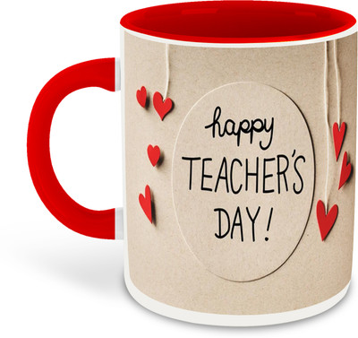 whats your kick Teachers Day Printed Red Coffee - D23 Ceramic Coffee Mug(325 ml)