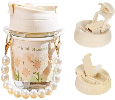 SeaRegal Glass Travel Sipper Double Drink Coffees Glass, Plastic Coffee (350ml) Plastic, Glass Coffee Mug(350 ml)