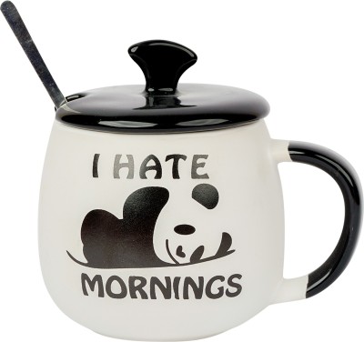 Sigaram Mug-white-Mornings-Panda-31-175-3779 Ceramic Coffee Mug(400)