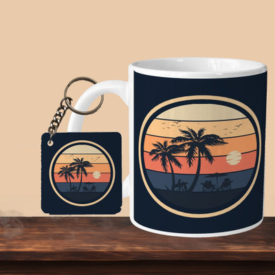 Print Ginnie 101_Enjoy Every Sunset L-S Ceramic Coffee Mug(325 ml)