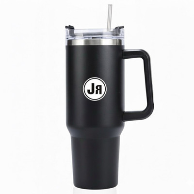 JR TECH INC JR Stainless Stee Tumbler with Handle & Lid, 2 Straws Stainless Steel Tumbler(1200 ml)