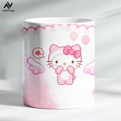 AuthVouge Anime Printed Tea & Coffee 350ml Ceramic for Friends Ceramic Coffee Ceramic Coffee Mug(330 ml)