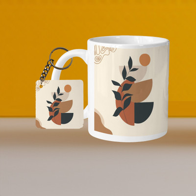 Print Ginnie 101_VM Morning Vibes L-S Ceramic Coffee Mug(325 ml, Pack of 2)