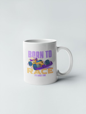 Epic Merch Born to race Ceramic Coffee Mug(350 ml)
