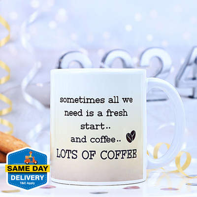 FNP Mug of New Beginnings Ceramic Coffee Mug(325 ml)