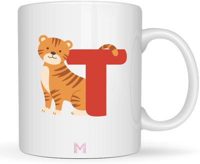 MaddockCorp Maddock T Alphabet Animals Printed for Kids Ceramic Coffee Mug(350 ml)