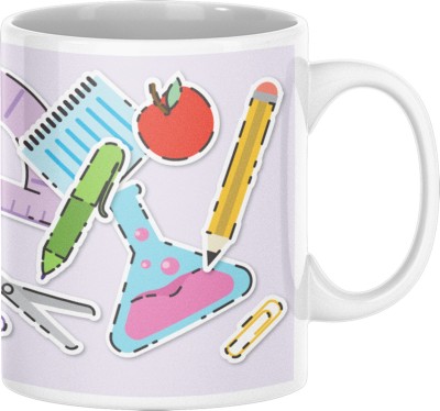 oval designs Happy Teachers Day Ceramic Coffee Mug(350 ml)