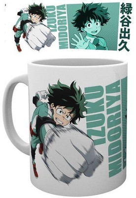 craft maniacs MY HERO ACADEMIA BLUSIH POSTER PRINTED 330 ML WHITE MUG FOR ANIME LOVERS Ceramic Coffee Mug(330 ml)