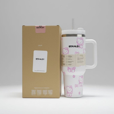 Decidophobic DECIDOPHOB STANLLEY HELLO KITTY STAILESS STEEL TUMBLER 1200ML Stainless Steel Tumbler(1200 ml)