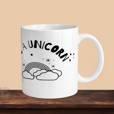 VM MALL 101_Be In Unicorn R Ceramic Coffee Mug(330 ml)