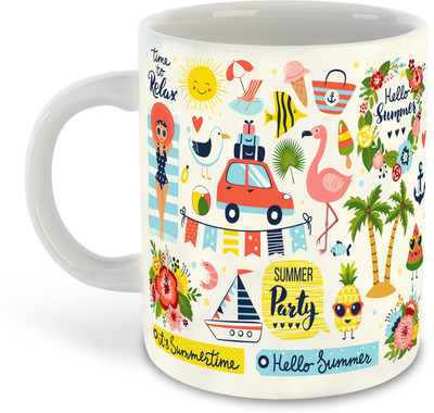 FLEXERSTYLE NEW2025-TravelMix_new mug_325ml pack of 1 Ceramic Coffee Mug(325 ml)
