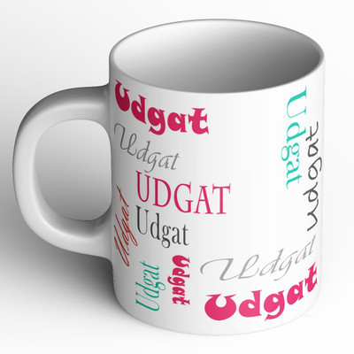 Abaronee 1010_Udgat b004 in name 001 Ceramic Coffee Mug(350 ml)