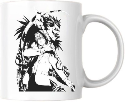 Pranay Death Note | Yagami | Cartoon Anime Printed Ceramic Coffee Mug(300 ml)