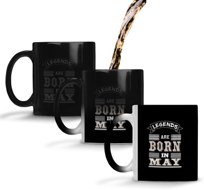 YuBingo May Birthdays - Colour Changing Magic - Legends Born in May Ceramic Coffee Mug(310 ml)