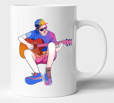 BLISSart New_Premium_coffee ceramic mug_hh900 Ceramic Coffee Mug(350 ml, Pack of 4)