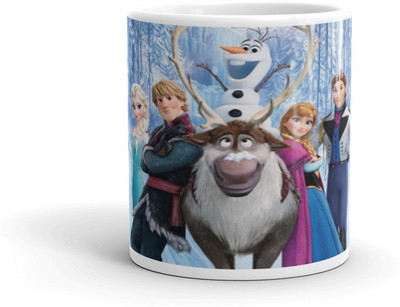 MoreAndMore Specially Designed Frozen Princess Fan F04 Ceramic Coffee Mug(350 ml)