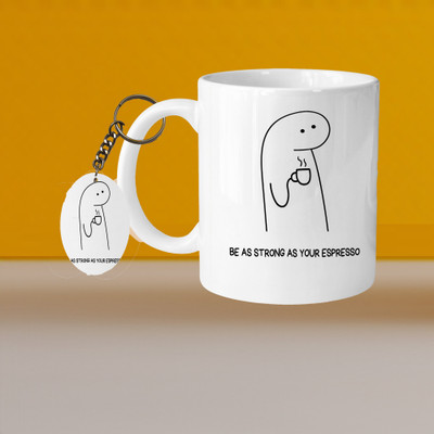 Hunter Studio 101_VM Croc L-A Ceramic Coffee Mug(315 ml, Pack of 2)