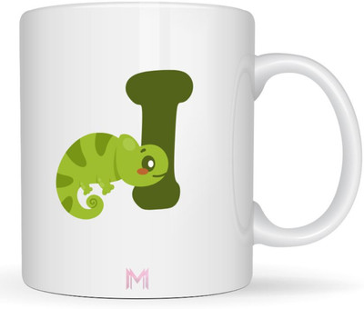 MaddockCorp Maddock I Alphabet Animals Printed for Kids Ceramic Coffee Mug(350 ml)