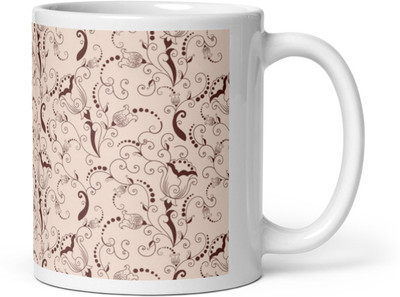 Mr UVD Rose Pattern_MUGG Ceramic Coffee Mug(350 ml)