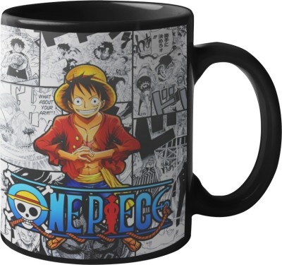 Manga Shop Luffy Manga Style One Piece Anime Printed Hard Quality Shiny Cup For Tea Ceramic Coffee Mug(325 ml)