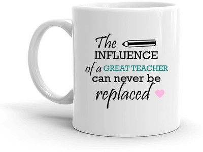 Designer Unicorn Influence of a great teacher can never be replaced Ceramic Coffee Mug(330 ml)