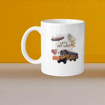 Hunter Studio 101_Perfect for Coffee and Tea - Single Pack VM Lets Get Lost L Ceramic Coffee Mug(328 ml)