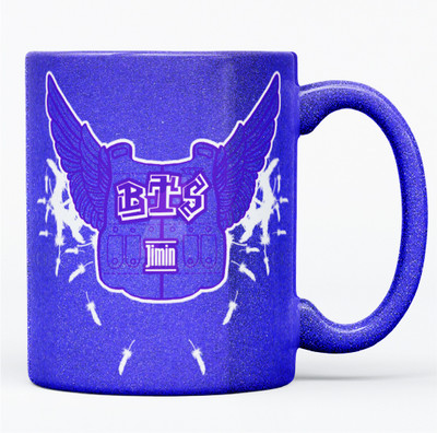Gift4You Bts Coffee-MUG-025-BLUE Ceramic Coffee Mug(320 ml)