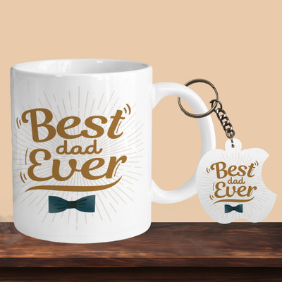 Print Ginnie 101_Best Dad Ever 03 R-A Ceramic Coffee Mug(325 ml)