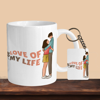 Printhorizon 101_Love Of My Life R-R Ceramic Coffee Mug(330 ml)