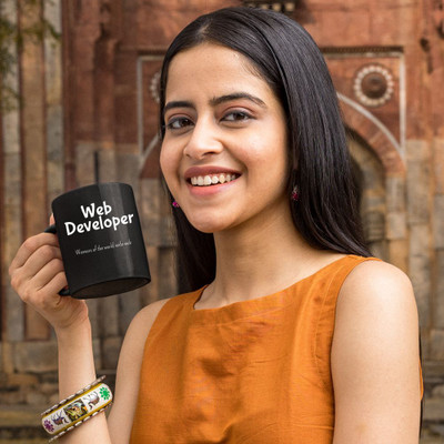 Moon Glow Inspirations Web Developer Ceramic Coffee Mug(325 ml)