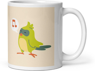 Mr UVD Singing Parrot_MUGG Ceramic Coffee Mug(350 ml)