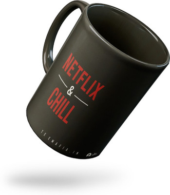 Tee Mafia netflix and chil Ceramic Coffee Mug(330 ml)