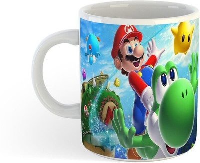 NEWADN 15_All Day New Printed Super Mario Printed Ceramic Coffee23 Ceramic Coffee Mug(330 ml)