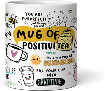 Gogirgit Positivity Ceramic Coffee Mug(330 ml)