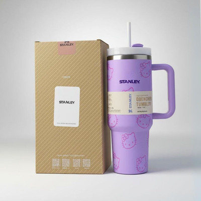 Decidophobic DECIDOPHOB STANNLEY Hello Kitty 1200m Stainles Steel Tumbler Insulated TravelMug Stainless Steel Tumbler(1200 ml)