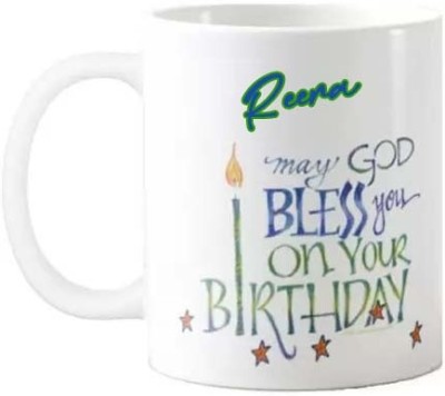 GNS Happy Birthday Gift for Reena HBD Quote 096 Ceramic Coffee Mug(325 ml)