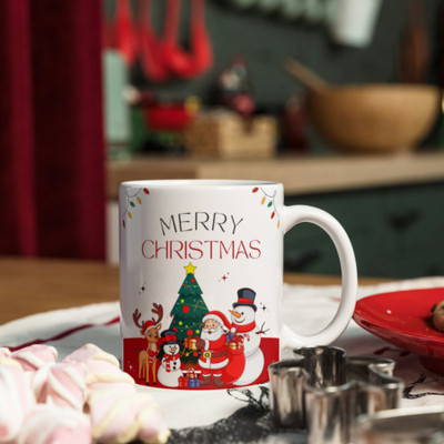 Zipcartz Religious Christmas Gift: Printed Jesus Coffee/Tea Cup Ceramic Coffee Mug(300 ml)