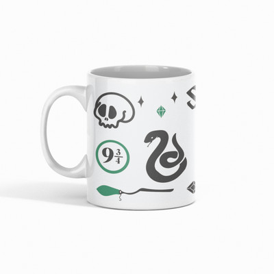 Happie Gifting Slytherine Printed Ceramic Coffee Mug(330 ml)