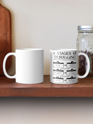 AaltuFaltu Stages of Debugging – Coffee Ceramic Coffee Mug(350 ml)