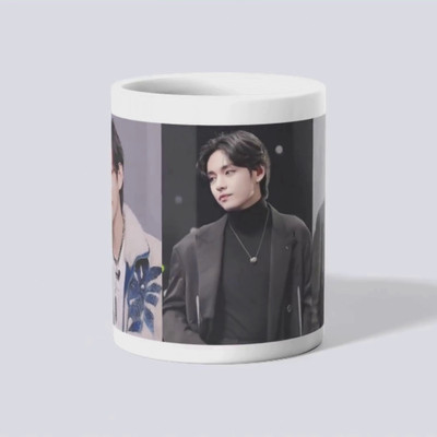 makekart BTS V Solo Photo - Kim Taehyung Fan Edition Ceramic Coffee Mug(325 ml)