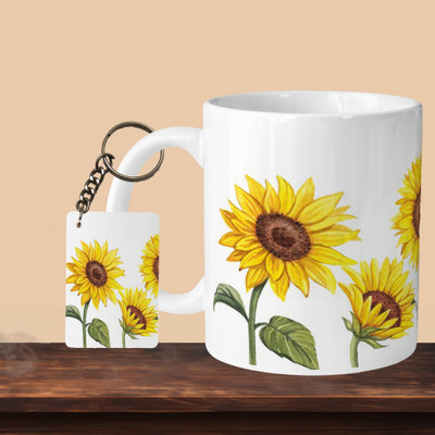 Hunter Studio 101_Sunflower L-R Ceramic Coffee Mug(330 ml)