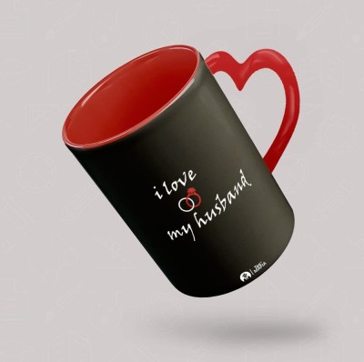 Tee Mafia I Love My Husband HH 3 Tone Ceramic Coffee Mug(330 ml)