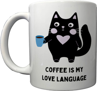 Print Ginnie 101_Red Ceremic Coffee mug 300 ml Ceramic Coffee Mug(325 ml)