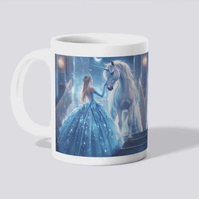 makekart Unicorn Lover Gift |Perfect for Teens and Women Ceramic Coffee Mug(325 ml)