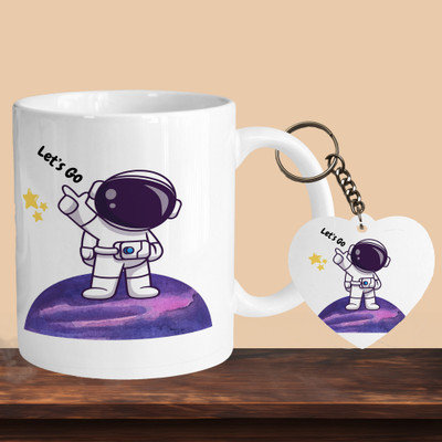 VM MALL 101_Lets Go R-H Ceramic Coffee Mug(330 ml)
